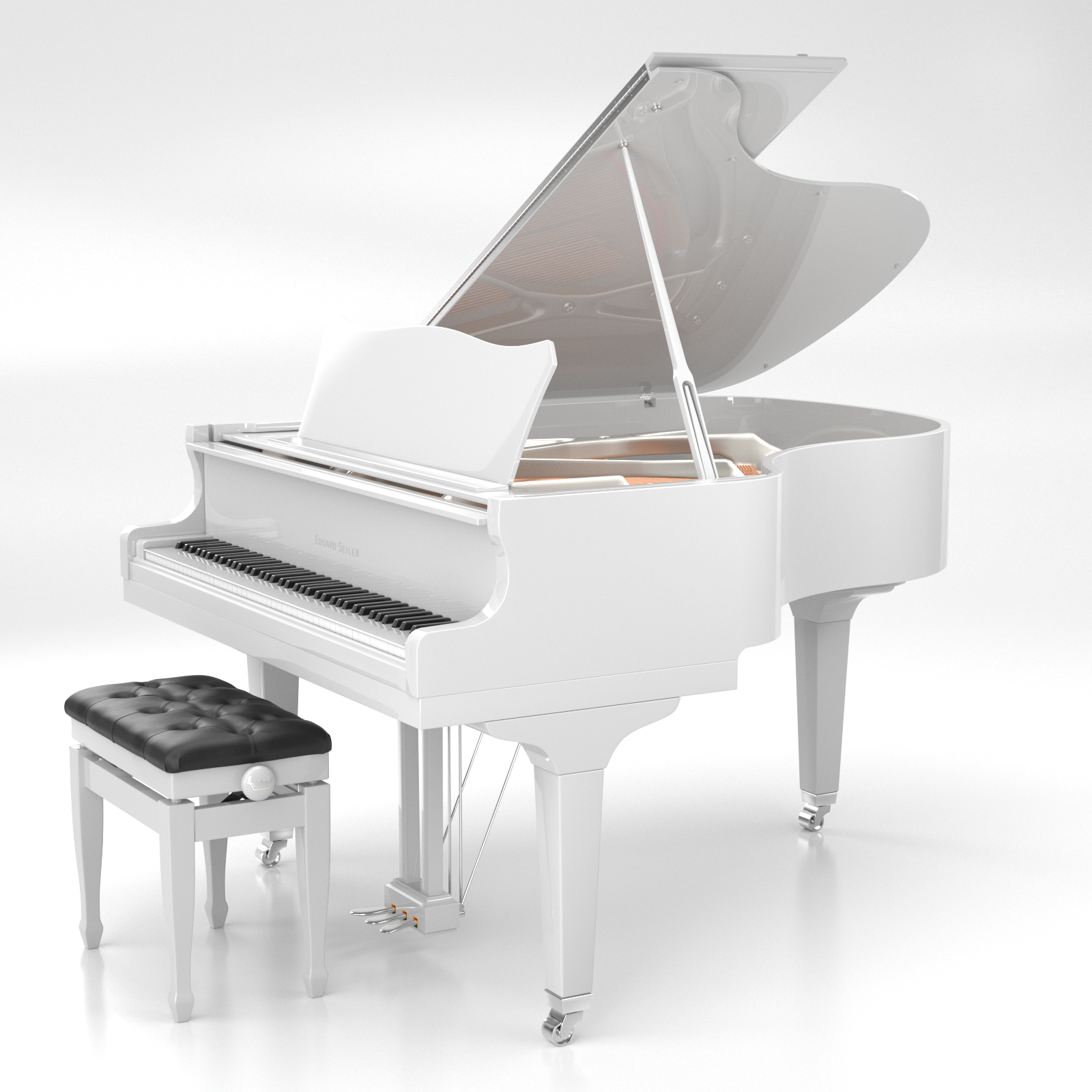 Seiler ED-168 Nickel pianoforte a coda nero lucido