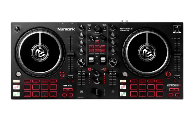 Numark Mixtrack Pro FX controller DJ Serato 2 deck jog 6"