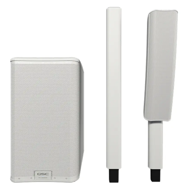 QSC KC12 Diffusore a Colonna Bianco con Cover 3000W