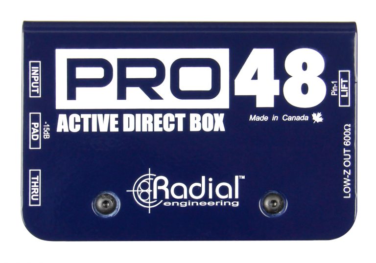 Radial Pro48 direct box attiva phantom per chitarra e basso