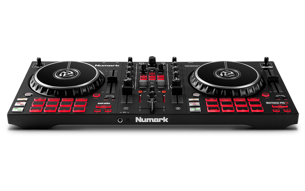 Numark Mixtrack Pro FX controller DJ Serato 2 deck jog 6"
