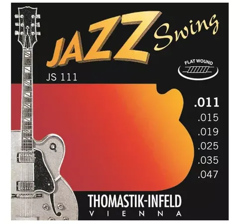 Thomastik Jazz Swing JS111 corde chitarra flatwound