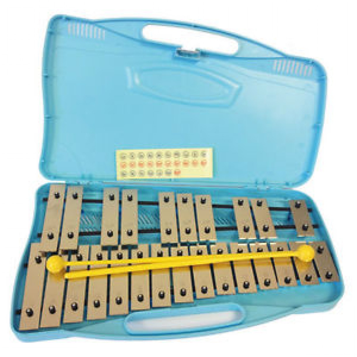 Glockenspiel metallofono 25 piastre cromate