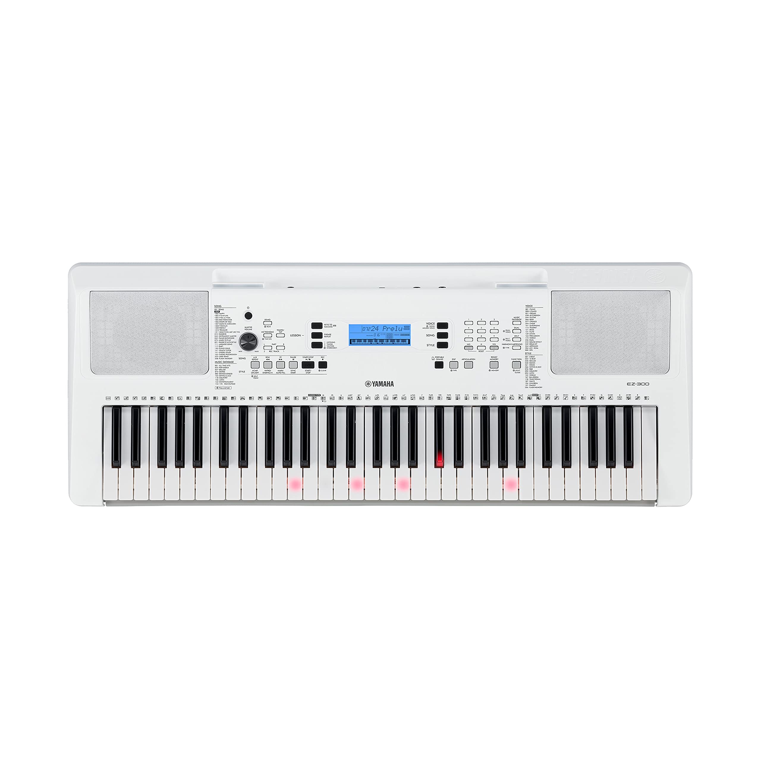 Yamaha EZ-300 tastiera digitale 61 tasti luminosi bianco