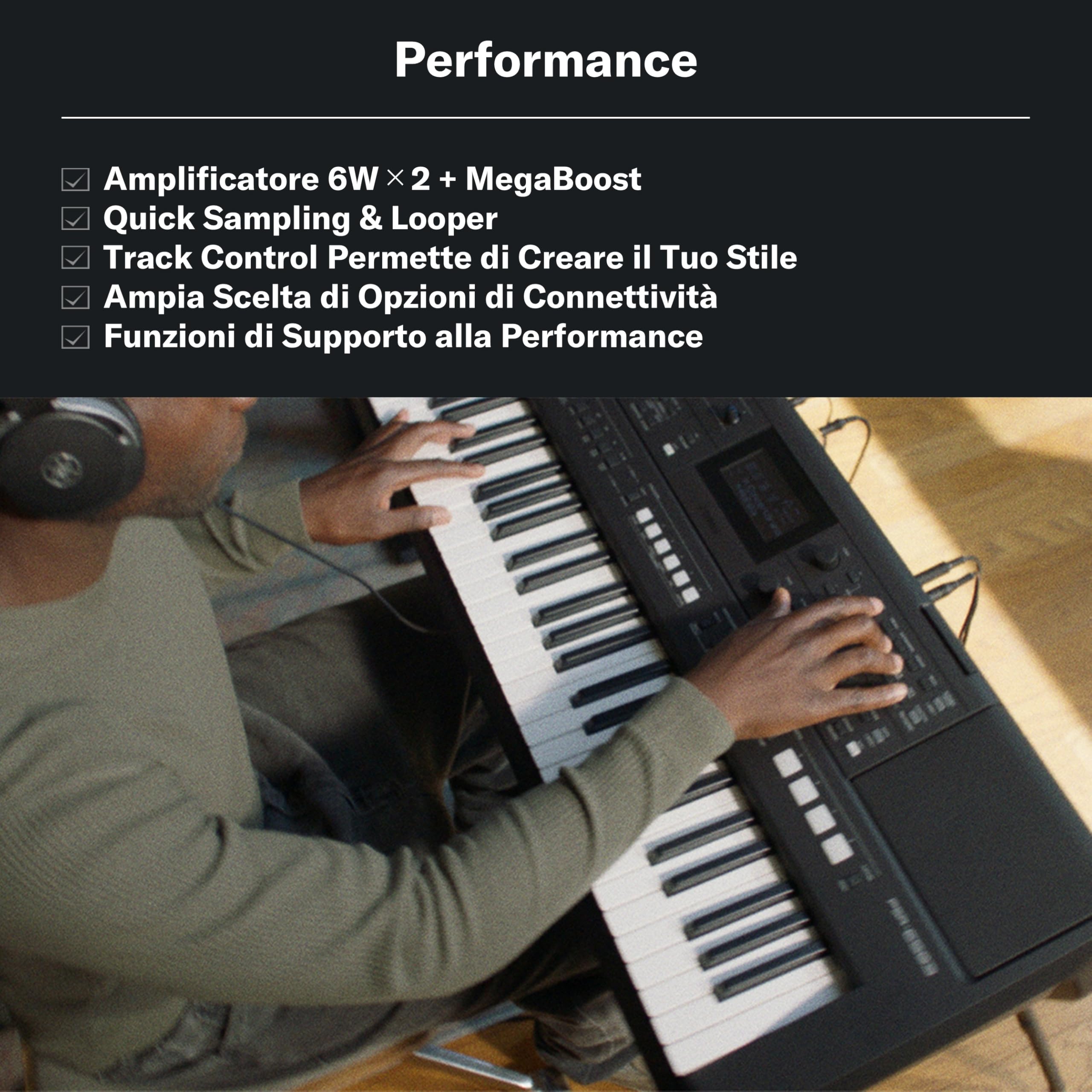 Yamaha PSR-E483 Tastiera 61 tasti con 860 voci