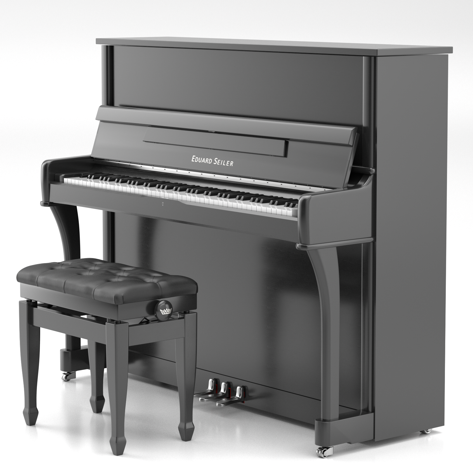 Seiler Eduard Seiler ED-126 MN pianoforte verticale nero lucido