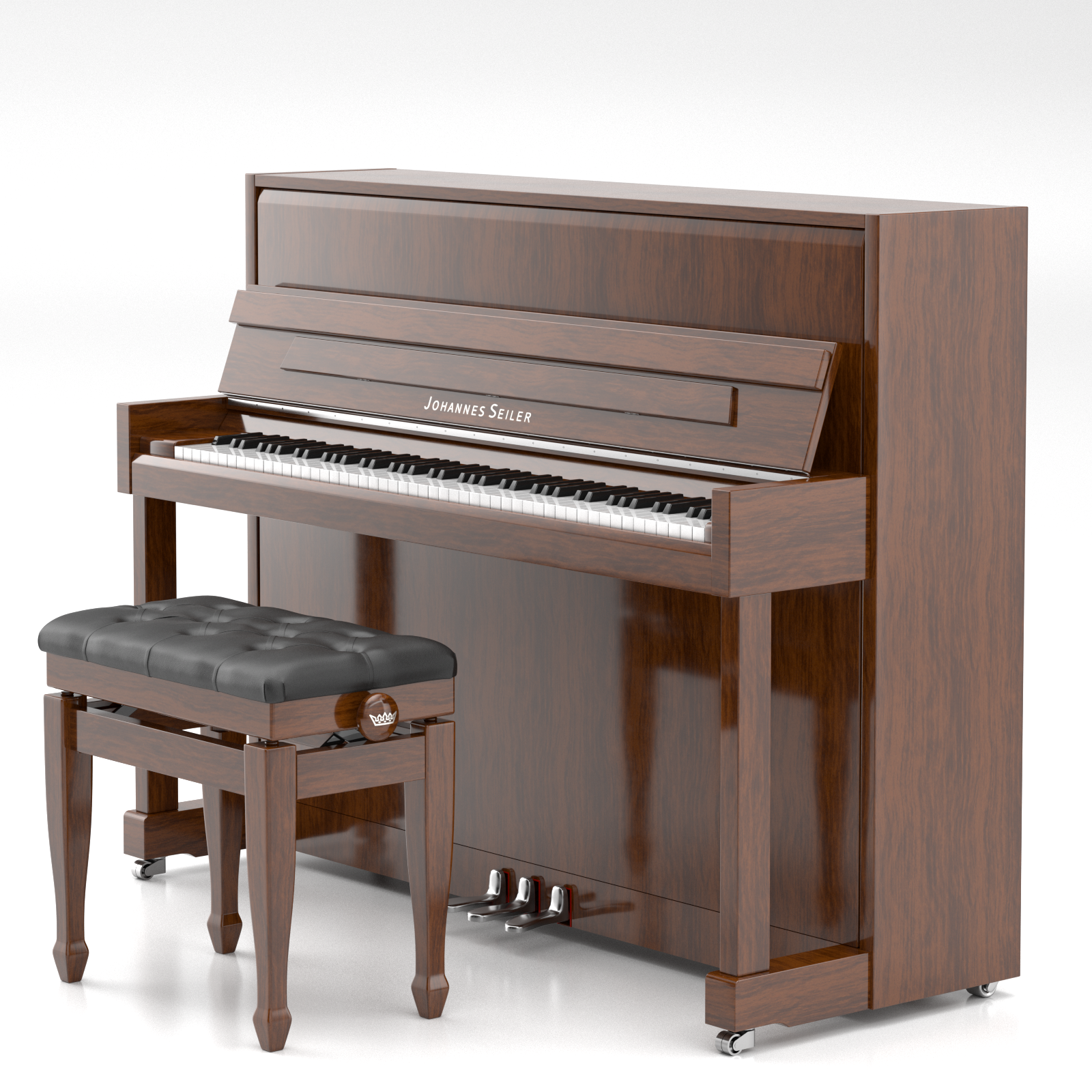 Seiler Johannes Seiler GS-112 NDR pianoforte verticale nero lucido