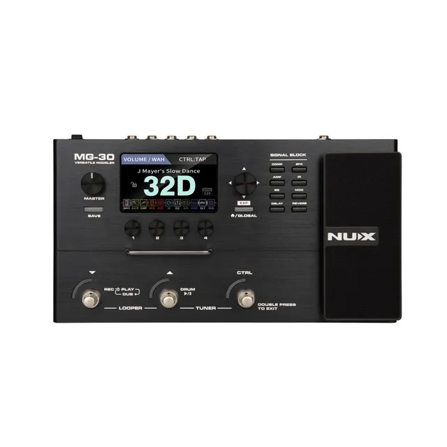 NUX MG-30 pedaliera chitarra basso con looper e drum