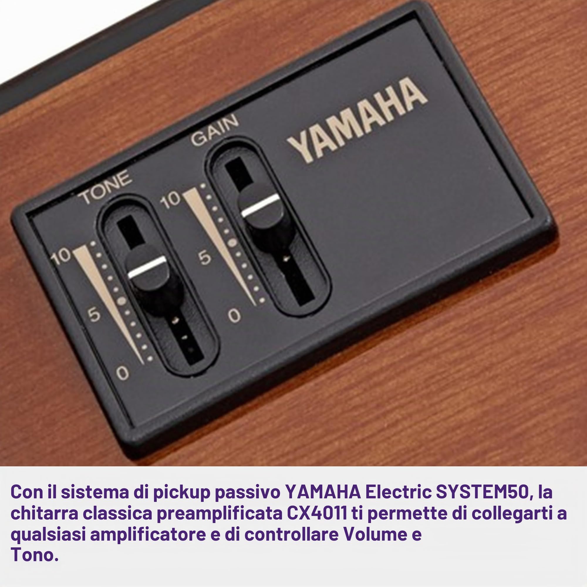 Yamaha CX40II chitarra classica elettrificata pickup