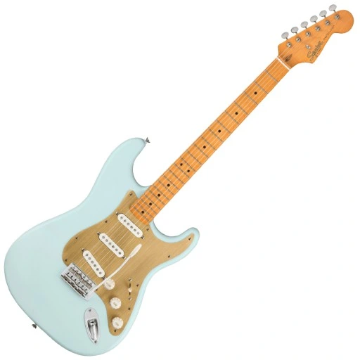 Fender Squier 40th Stratocaster chitarra elettrica Sonic Blue