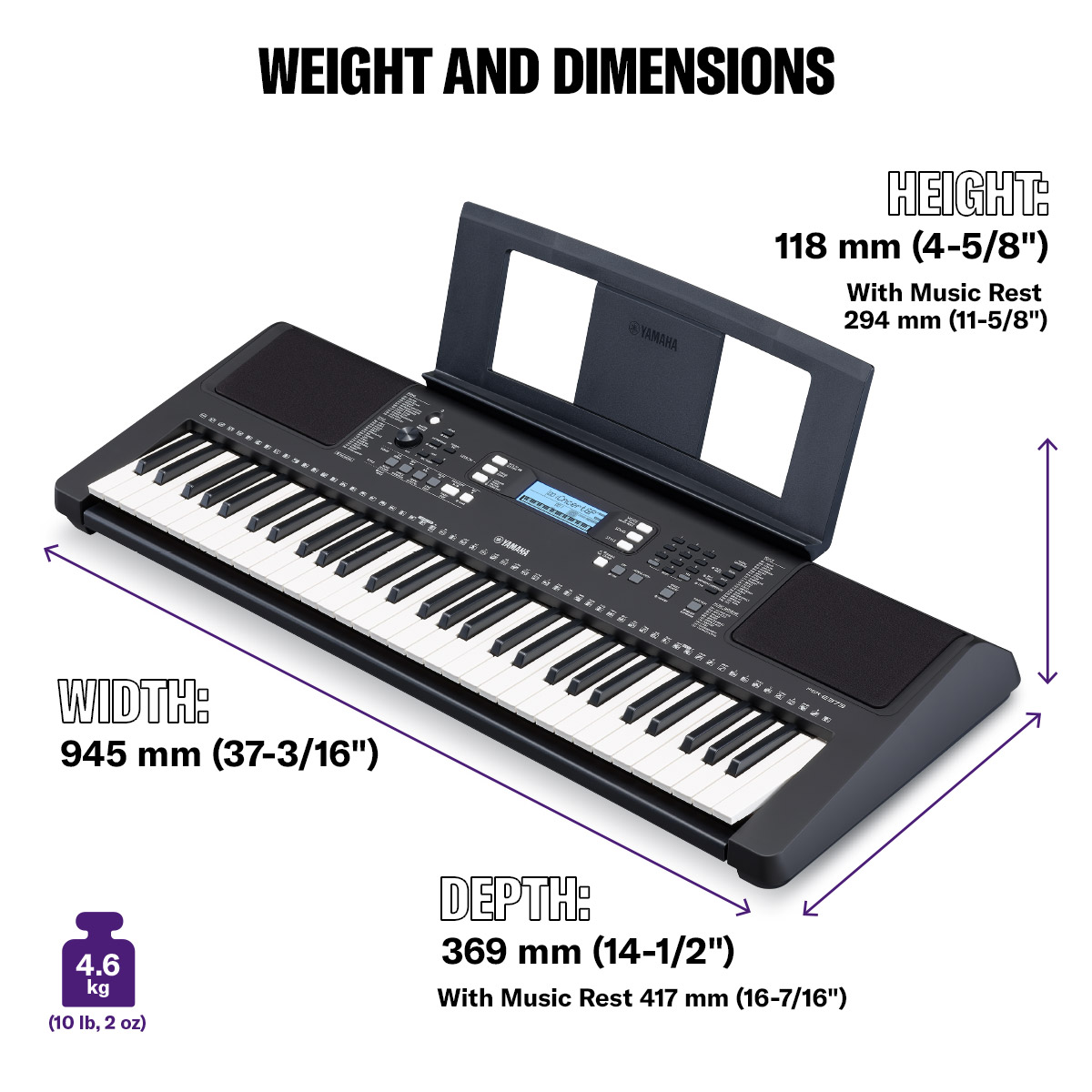 Yamaha PSR-E383 Tastiera 61 tasti touch promo 650 voci