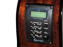 Crafter HT 250 CE BK chitarra acustica nera cutaway