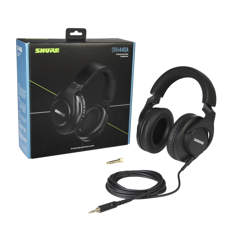 Shure SRH440A cuffia studio chiusa 40mm 10-22kHz