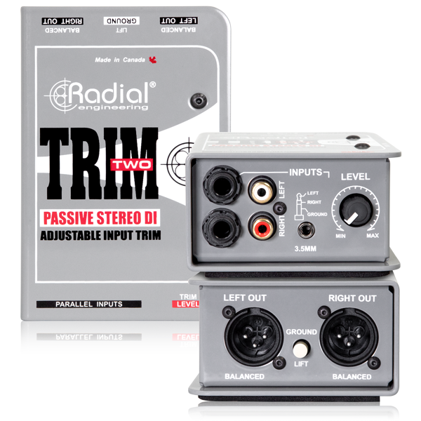 Radial Trim-Two interfaccia audio passiva stereo con mono sum