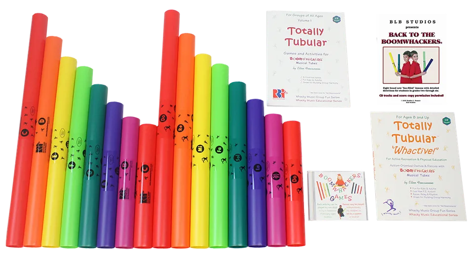 Boomwhackers BW16AP activity pack 16 tubi con libri e CD