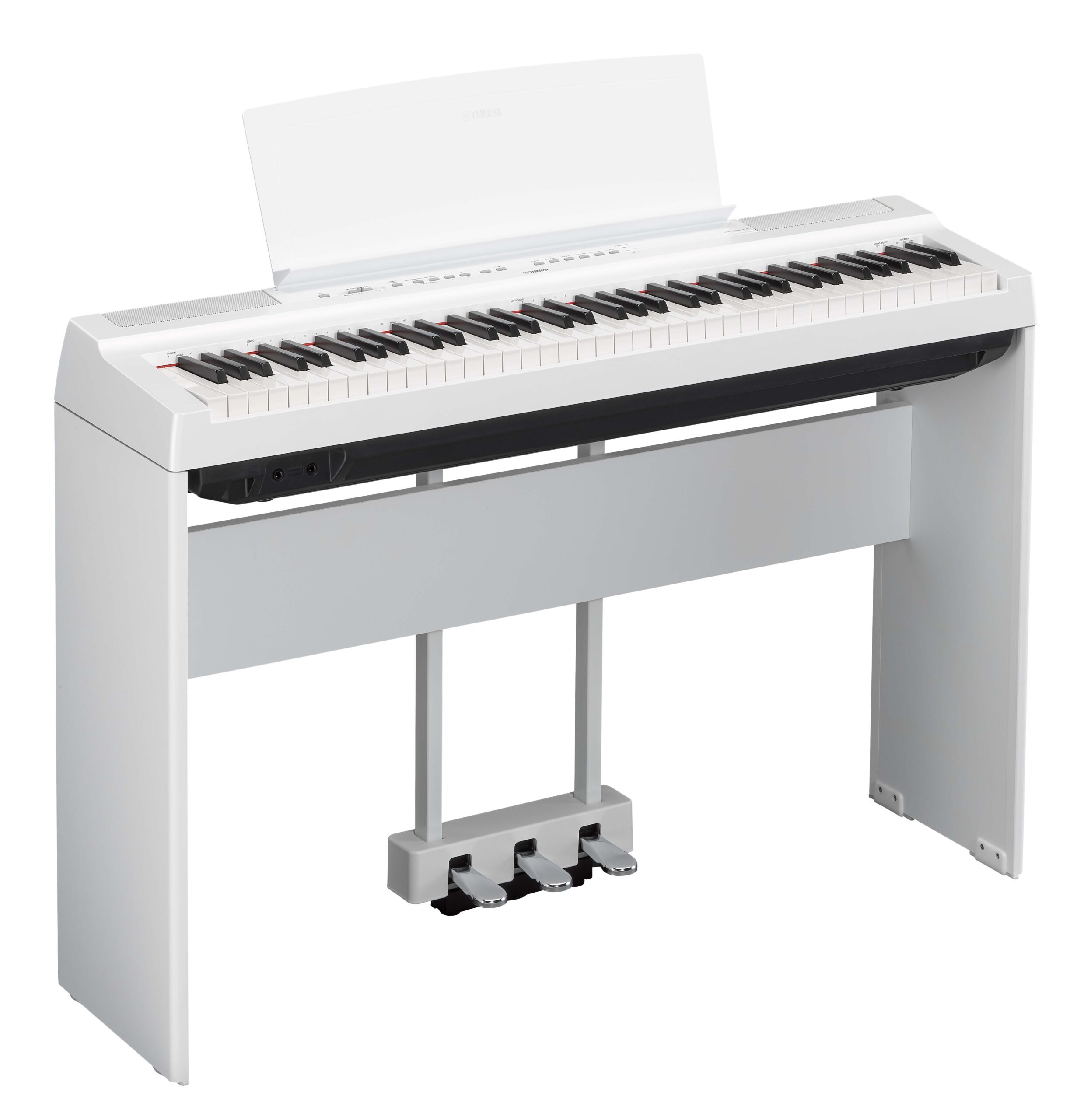Yamaha P-121 WH pianoforte digitale 73 tasti bianchi bundle
