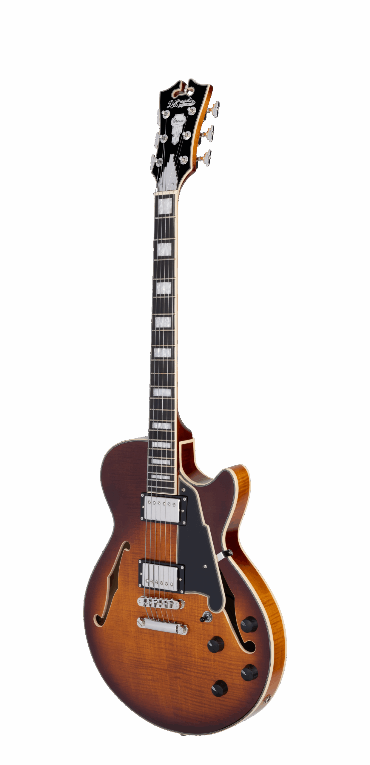 D'Angelico Premier SS Dark Iced Tea Burst chitarra semi-hollow ex demo