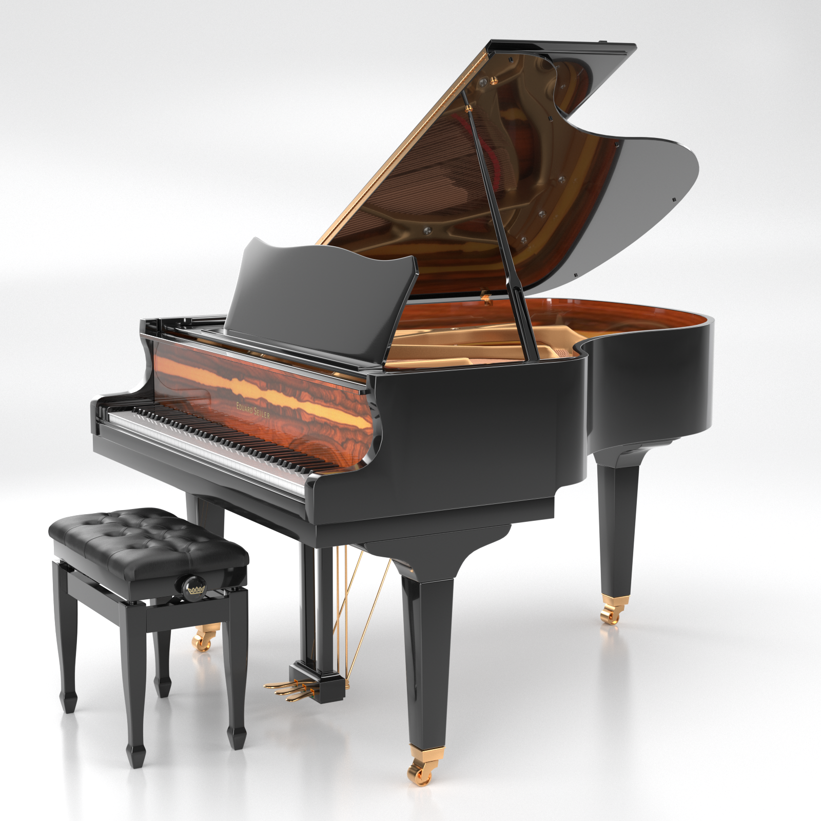 Seiler Eduard Seiler ED-168 pianoforte a coda nero Renner