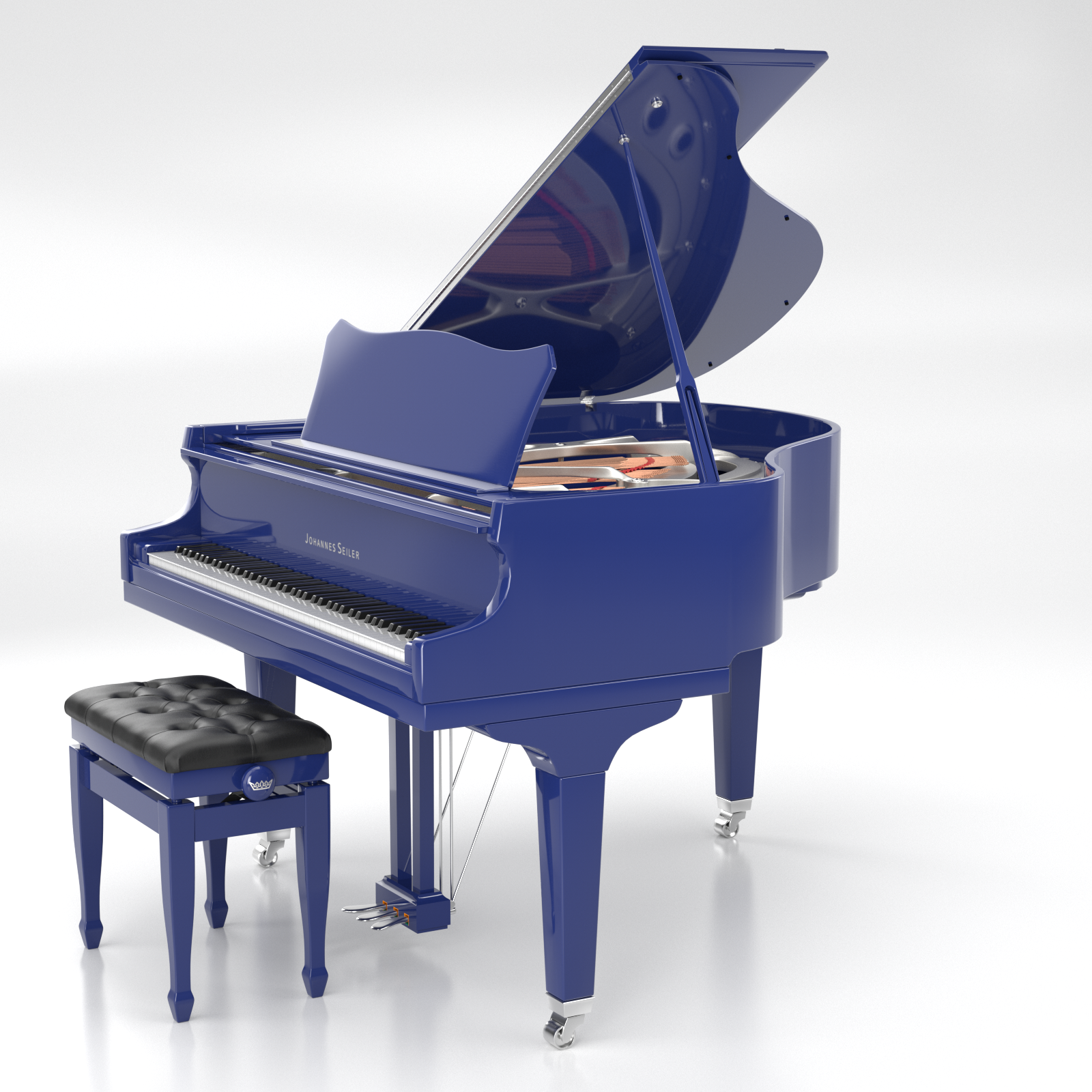 Seiler Johannes Seiler GS-150 pianoforte a coda blu Abete
