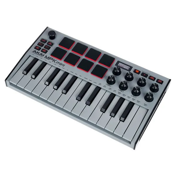 Akai MPK Mini 3 Grey Tastiera MIDI 25 Tasti con Pad