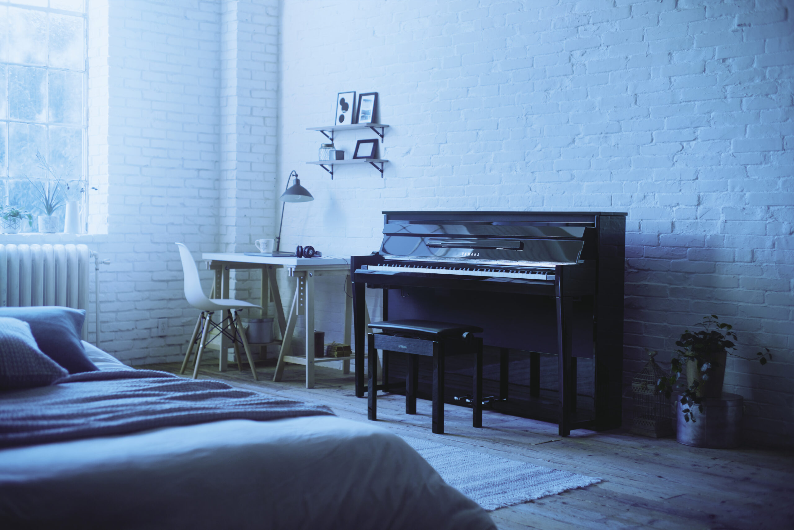 Yamaha NU1XA AvantGrand pianoforte ibrido bianco lucido