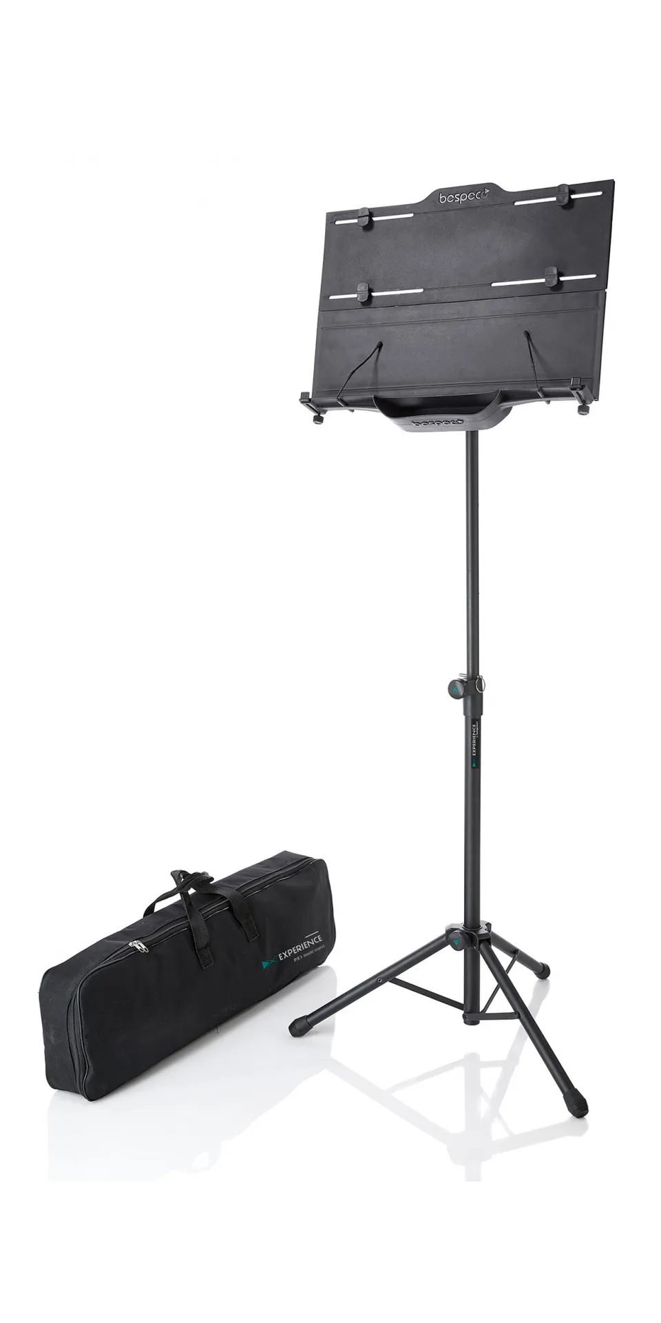 Bespeco PX1 Leggio Pieghevole Nero con Borsa