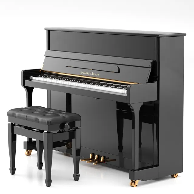 Johannes Seiler GS-115 pianoforte verticale nero lucido