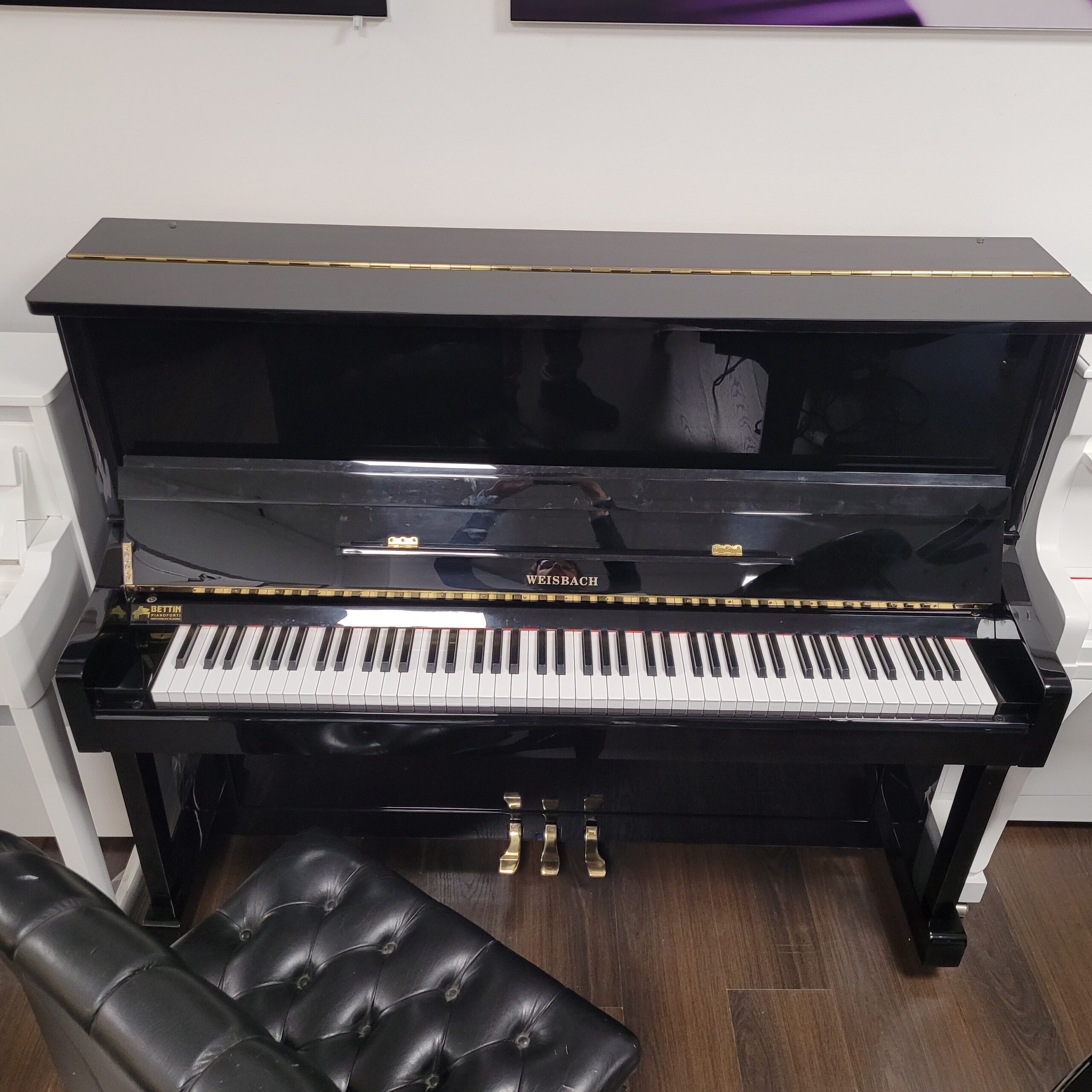 Weisbach 118 pianoforte verticale nero lucido demo