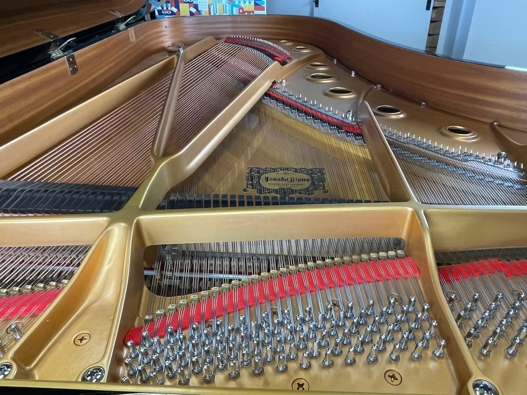 Yamaha C7 pianoforte a coda usato 227 cm nero lucido