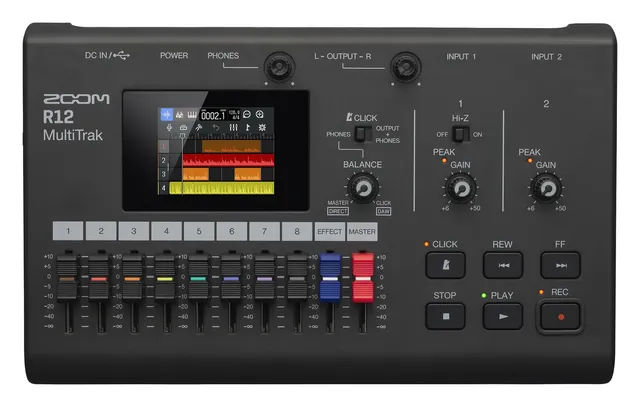 Zoom R12 registratore digitale multitraccia interfaccia USB-C
