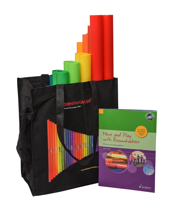 Boomwhackers Move and Play BWMP kit tubi sonori 25 pezzi