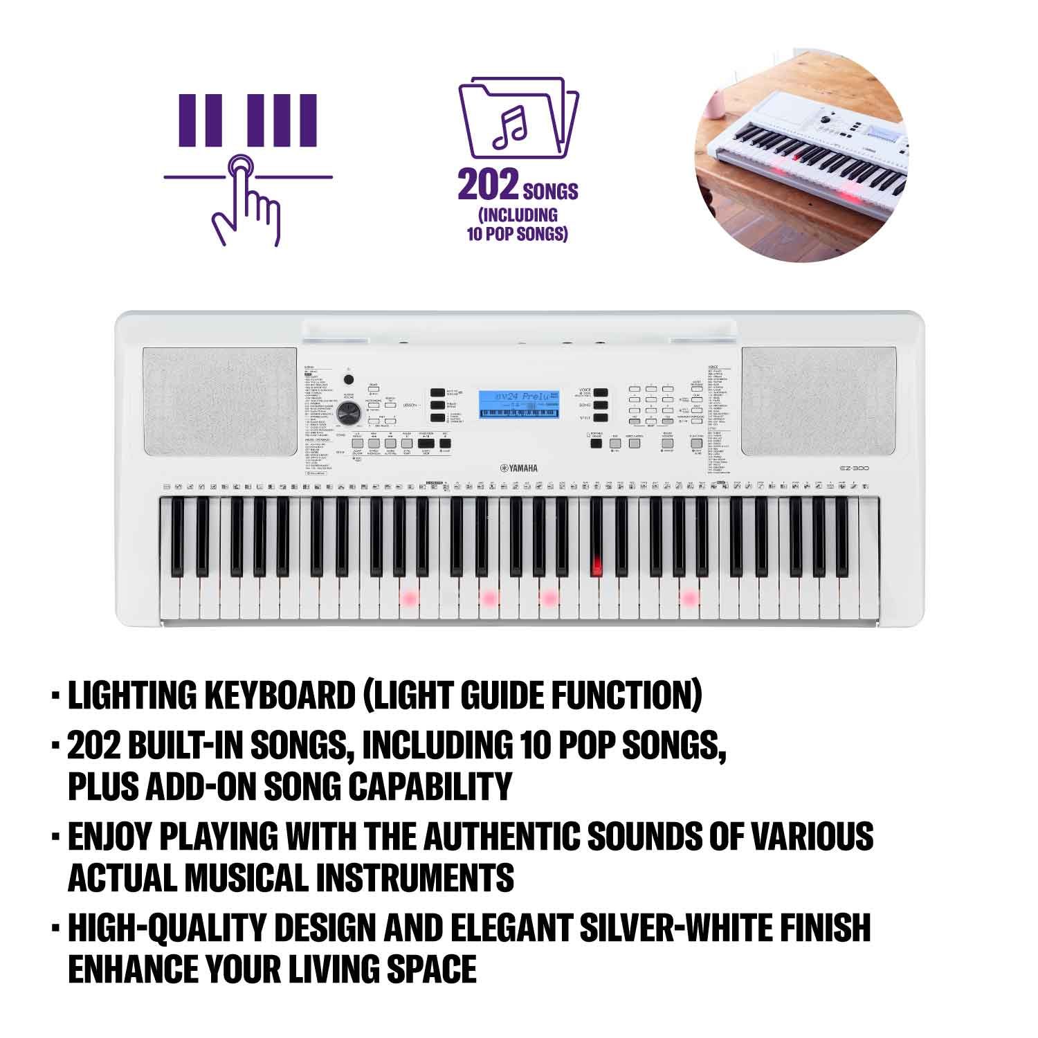 Yamaha EZ-300 tastiera luminosa 61 tasti touch