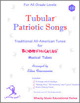 Boomwhackers Tubular Patriotic Songs libro + CD inni USA