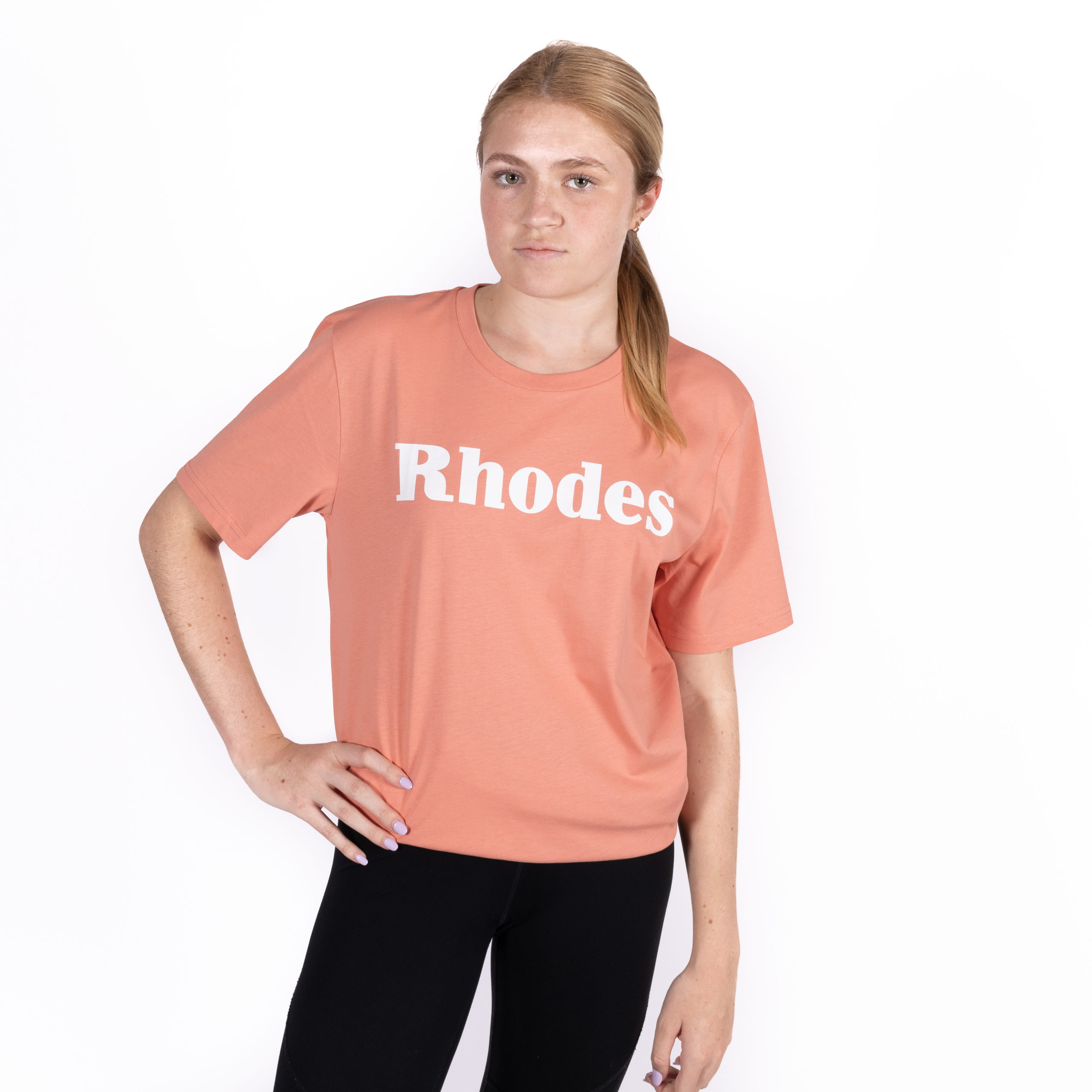 Rhodes T-Shirt Rose Clay maglietta cotone organico