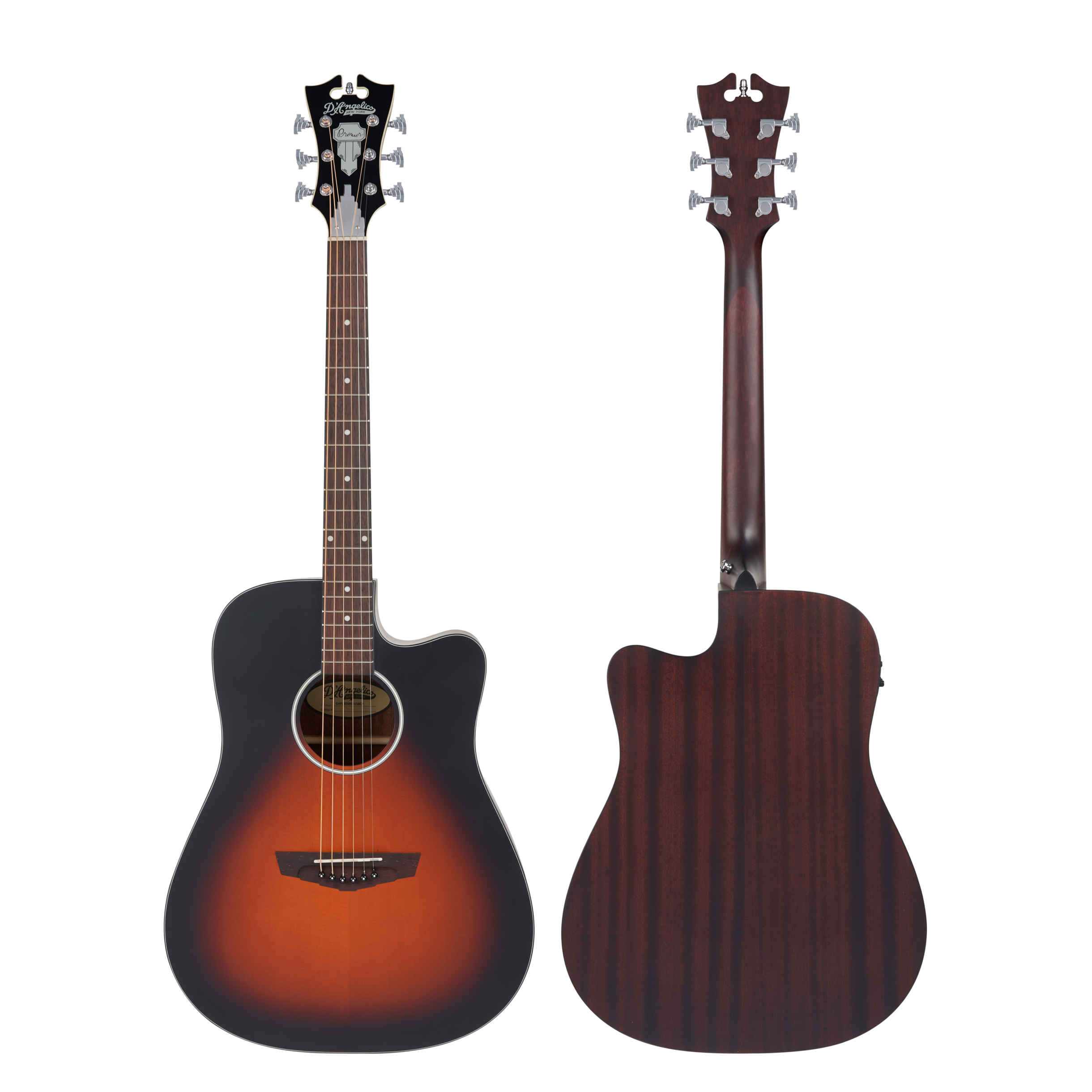 D'Angelico Premier Bowery LS chitarra acustica Satin Vintage Sunburst Ex Demo