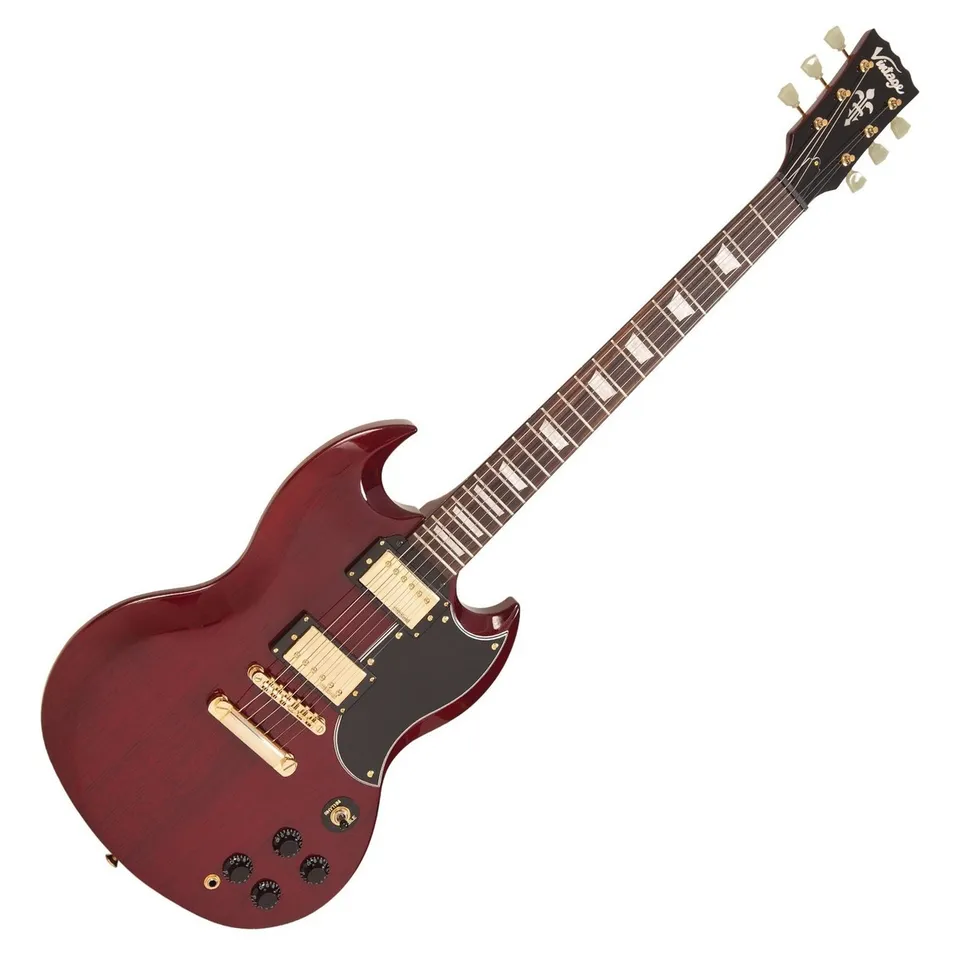 Vintage VS6CG Chitarra Elettrica SG Cherry Red