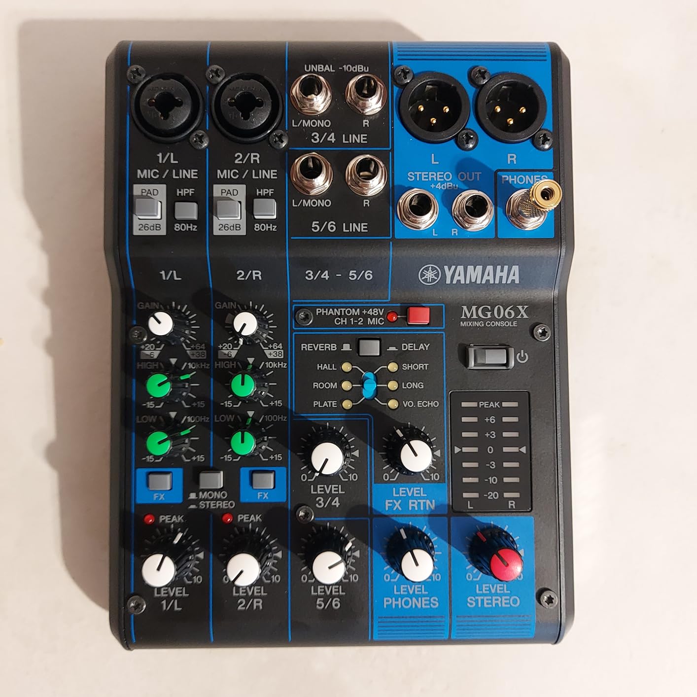 Yamaha MG06X mixer audio 6 canali effetti SPX
