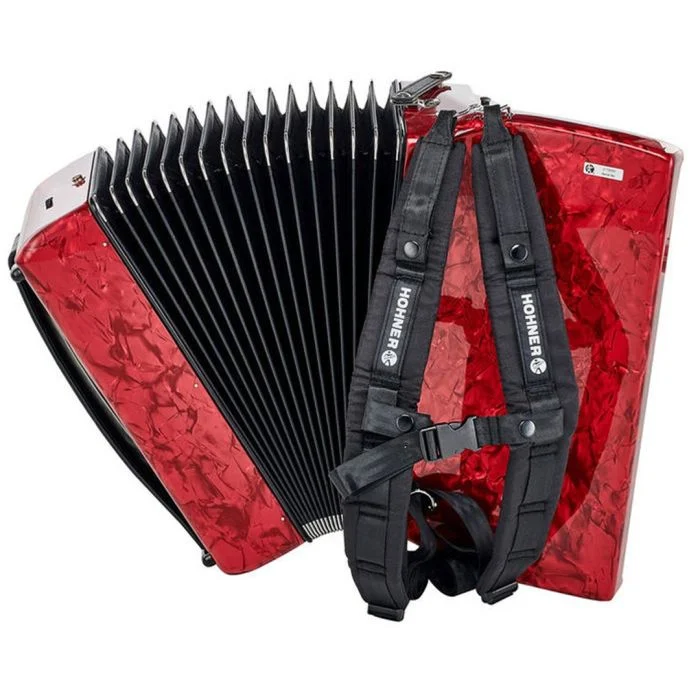 Hohner Bravo III fisarmonica 72 bassi Red Silent Key