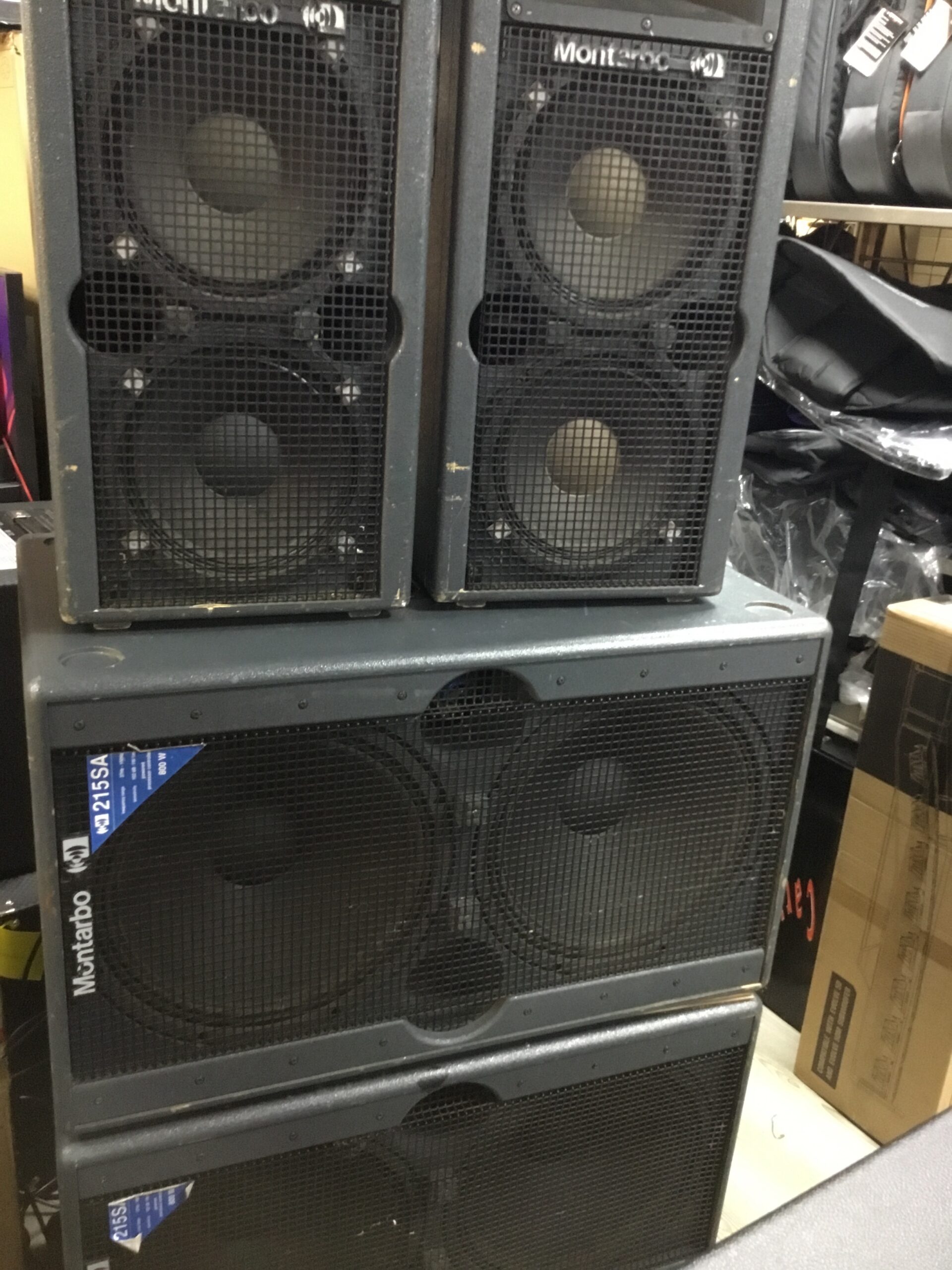 Montarbo Sub 215SA + W20A impianto PA 2 sub+2 teste