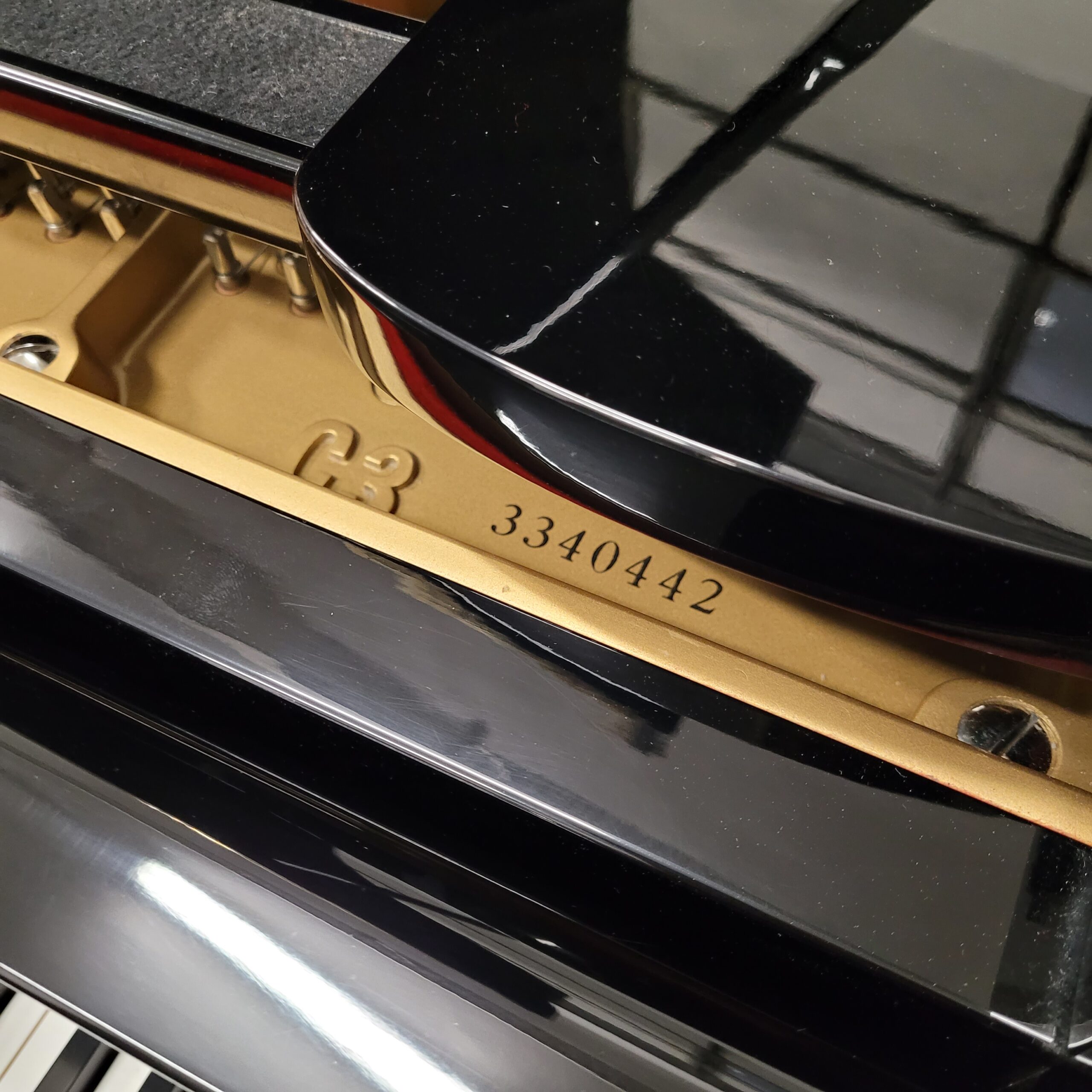 Yamaha C3 Pianoforte a Coda Nero Lucido Occasione Usato