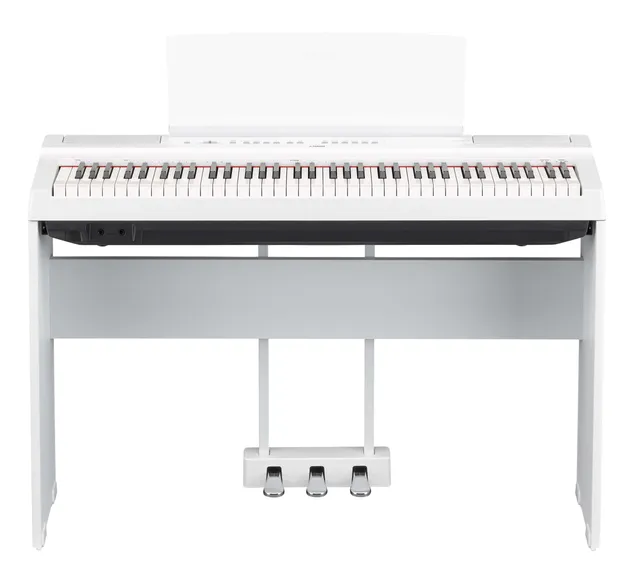 Yamaha P-121 WH pianoforte digitale 73 tasti bianchi bundle