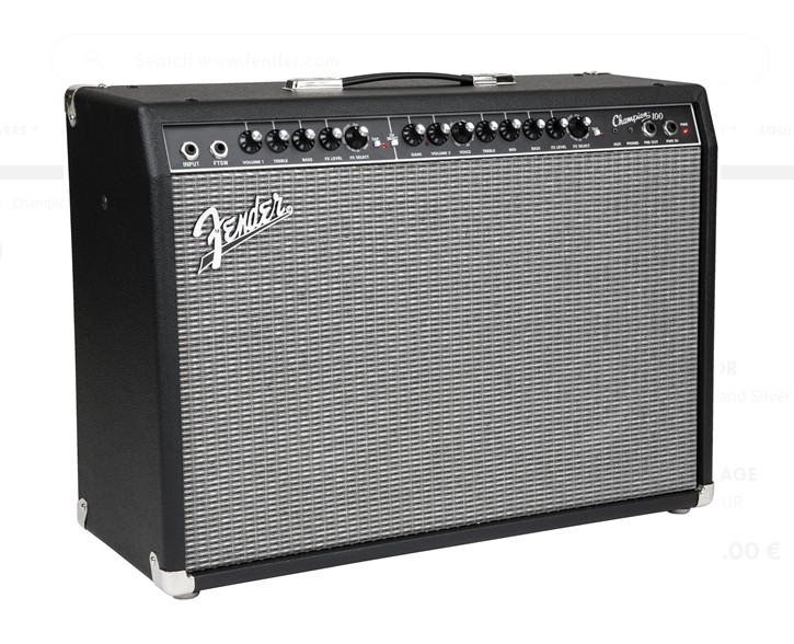 Fender Champion 100 Amplificatore Chitarra 100W 2x12