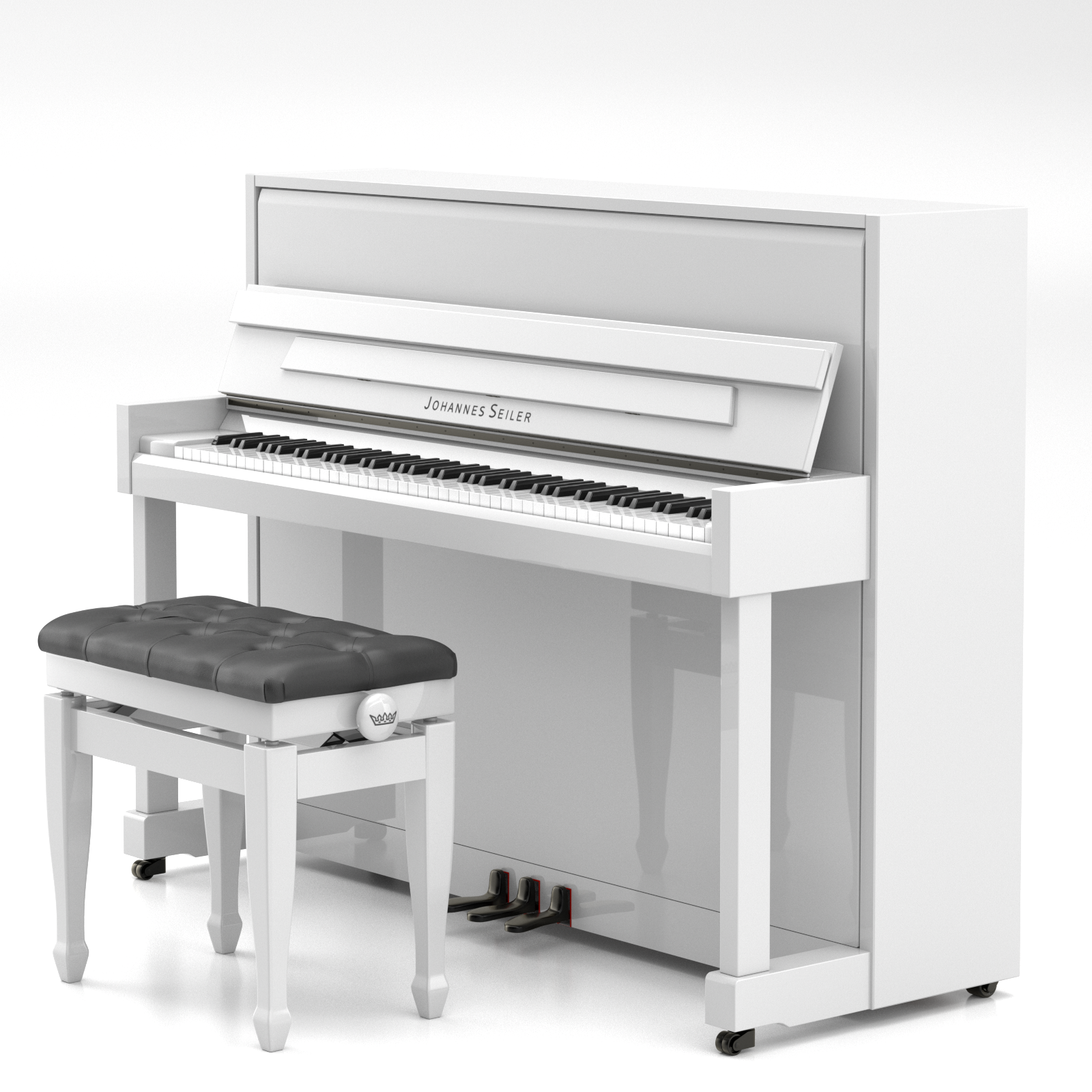 Seiler Johannes Seiler GS-112 pianoforte verticale grey polish 112 cm