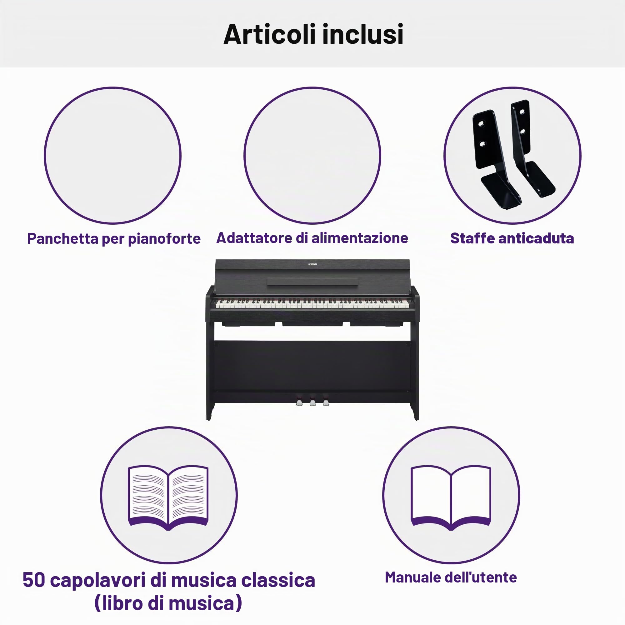 Yamaha ARIUS YDP-S35 Pianoforte digitale 88 tasti nero
