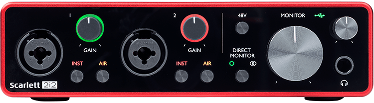 Focusrite Scarlett 2i2 Scheda Audio USB 2 Canali 192kHz