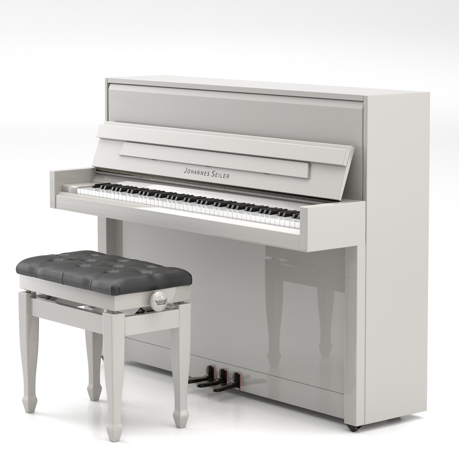 Johannes Seiler GS-110 BDR pianoforte verticale nero lucido
