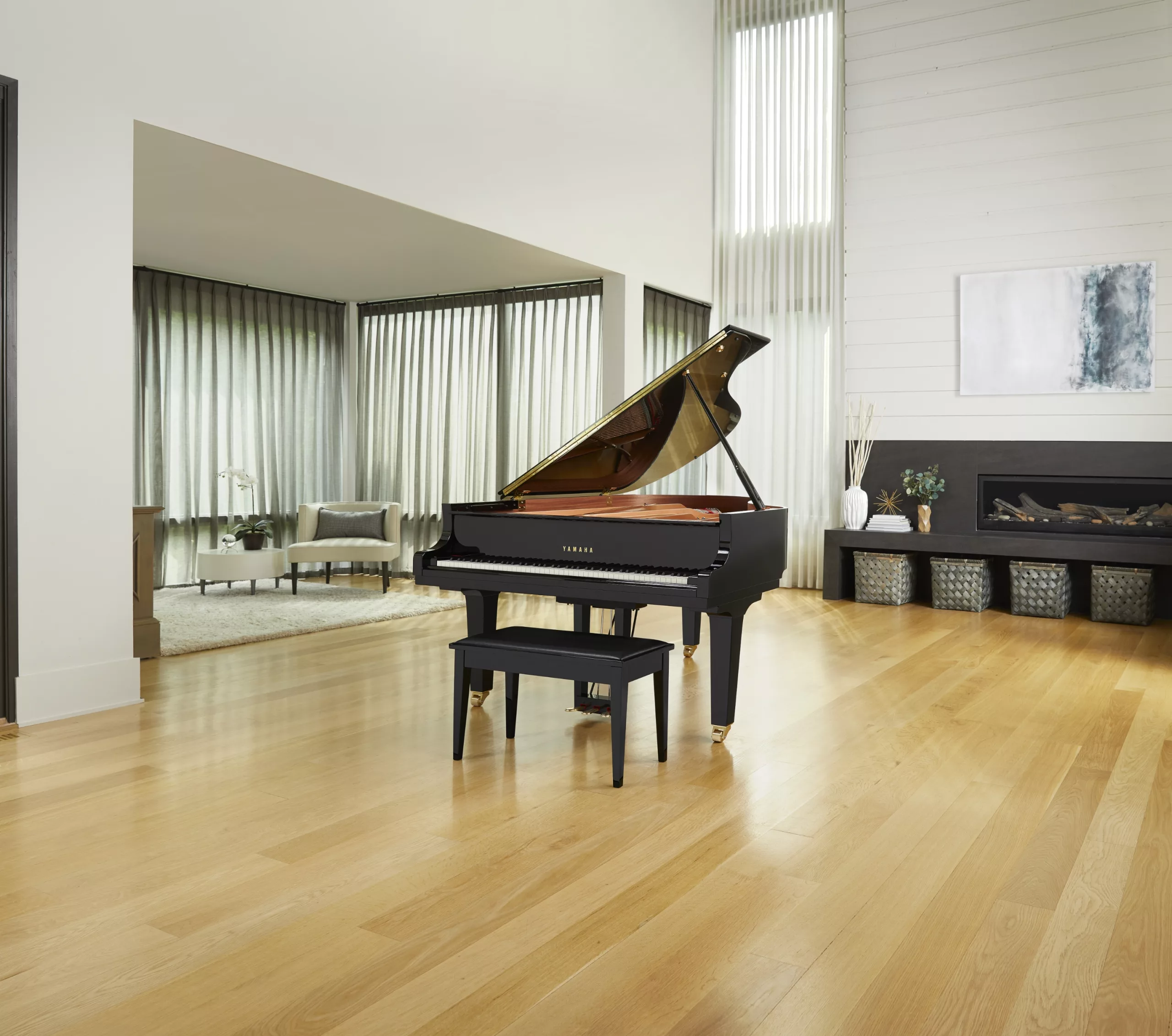 Yamaha C3X pianoforte a coda 186 cm professionale nero