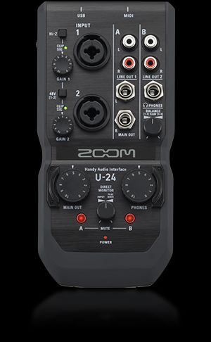 Zoom U-24 scheda audio USB 2 ingressi 24-bit/96kHz MIDI