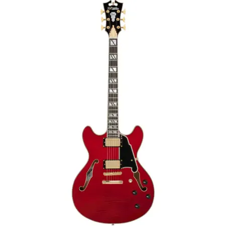 D'Angelico Excel DC Chitarra Semi-Hollow Trans Cherry