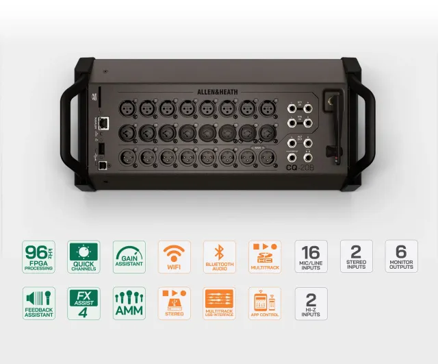 Allen & Heath CQ-20B Mixer Digitale 20 Canali con App